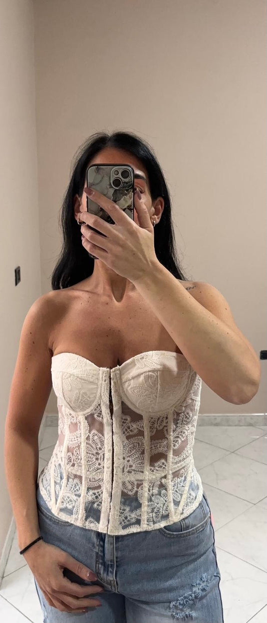Corsetto in Pizzo da Donna-Elegante, Sensuale e Raffinata