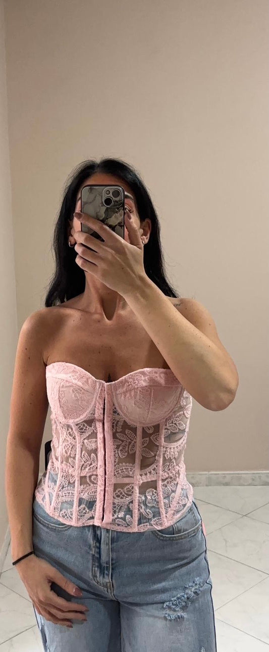 Corsetto in Pizzo da Donna-Elegante, Sensuale e Raffinata